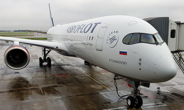 Aeroflot reçoit son premier Airbus A350
