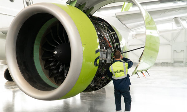 AirBaltic invests continuously for the maintenance of its growing Airbus A220 fleet