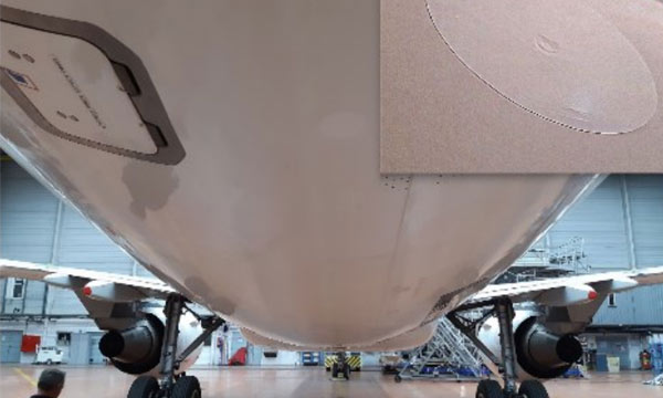 Corso Magenta teste en vol sa solution de réparation rapide de peinture pour avions commerciaux