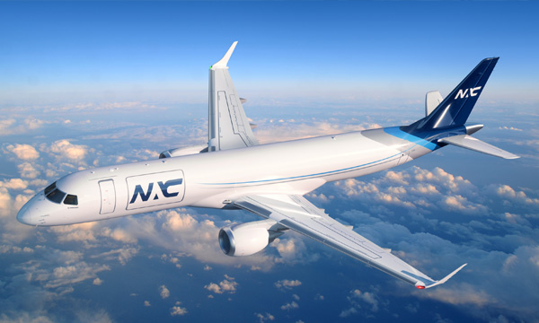 Embraer P2F : NAC finalise sa commande d'E-Jet cargo 