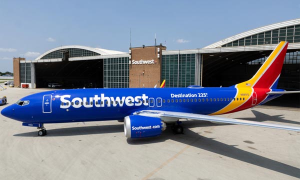 Southwest Airlines augmente ses commandes chez Boeing de 108 737-7