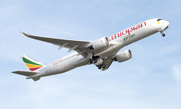 Dubai Airshow : Ethiopian Airlines commande galement 11 Airbus A350