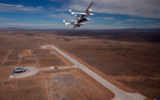 Virgin Galactic inaugure la piste du Spaceport America