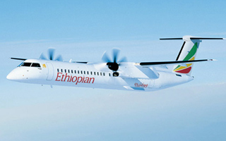 Ethiopian Airlines a reu son premier Bombardier Q400