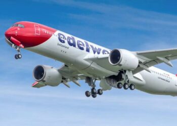 L'Airbus A350 d'Edelweiss réalise sa première rotation long-courrier