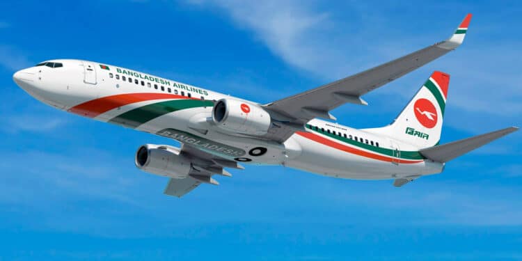 Biman remplacera ses 737NG par des 737 MAX. Image © Biman Bangladesh Airlines