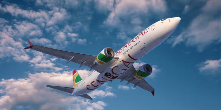 Air Sénégal attend aussi 9 Boeing 737 MAX 8 depuis la signature d’un accord préliminaire au dernier Dubai Airshow. Image Copyright Boeing