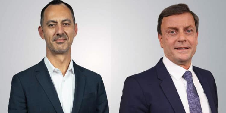 Jeremy Dorn, Président de Safran Cabin (à gauche) et Philippe Couteaux, Directeur de la Stratégie et des Programmes. Photos Copyright Safran