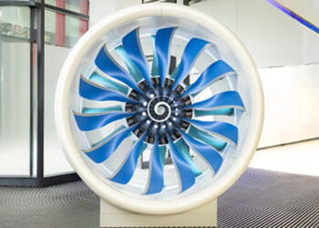 Une maquette de l’UltraFan 30 à été présentée il y a quelques semaines par Rolls-Royce. Photo Copyright Rolls-Royce