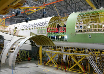 Le programme de conversion du Boeing 777-300ERSF (Big Twin) est mené par AerCap et Israel Aerospace Industries (IAI). © IAI
