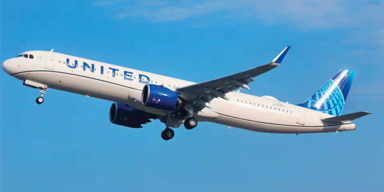 La flotte de United Airlines compte actuellement 73 Airbus A321neo, auxquels viendront s'ajouter les A321XLR. © United Airlines
