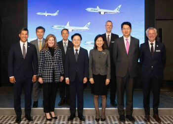 Korean Air a célébré la finalisation d'une commande de 103 Boeing lors d'un événement à Séoul, le 16 septembre. © Korean Air