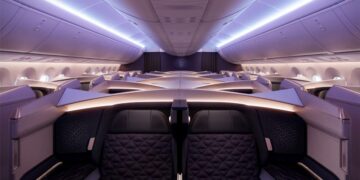 La première rangée constituera la classe Business Elite des futurs Boeing 787-9 de Riyadh Air. Photo © Riyadh Air