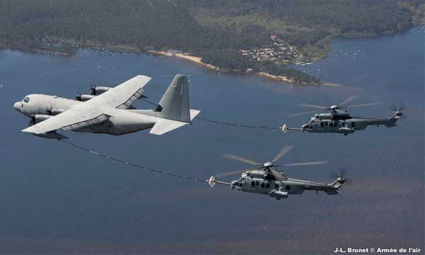 Campagne de ravitaillement en vol depuis un KC-130J italien - © JL Brunet/Armée de l'air