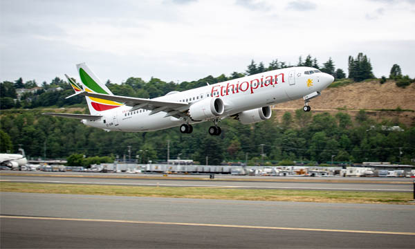 Un 737 MAX d'Ethiopian Airlines. © Boeing