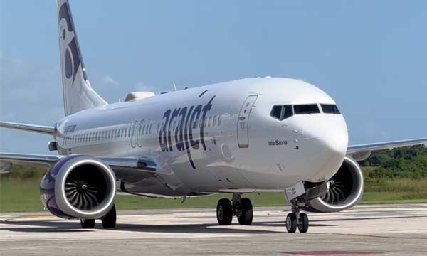 L'un des 10 actuels Boeing 737 MAX 8 d'Arajet. Photo © Arajet