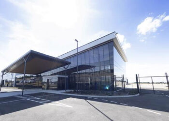 Le nouvel atelier de peinture au centre de service de Londres-Biggin Hill. © Bombardier