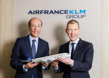 Anko van der Werff, PDG de SAS, et Benjamin Smith, DG d’Air France-KLM. © SAS