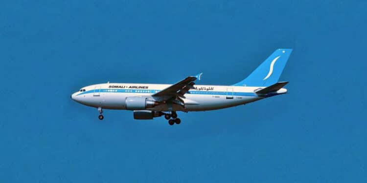 Somali Airlines a exploité un A310-300 juste avant sa disparition en 1991.