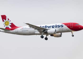Edelweiss exploite actuellement quatorze Airbus A320. © Edelweiss Air