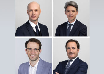 Aymeric Daher, directeur général adjoint, en charge de la division Logistique et des Ressources Humaines ; Jérôme LEPAROUX, secrétaire général et directeur de la Stratégie du Groupe ; Vincent Chanron directeur des Ressources Humaines Groupe ; Thibault Scaramanga vice-président du Conseil d’administration. © Daher
