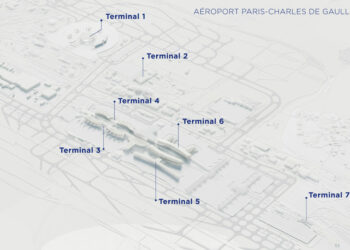 La nouvelle numérotation des terminaux de Paris-CDG présentée par le Groupe ADP. © Groupe ADP