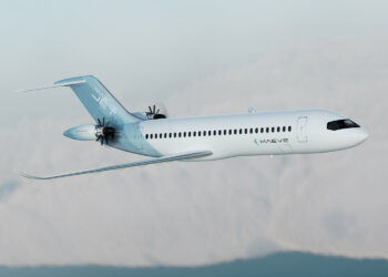 Le MJ 500 de Maeve Aerospace promettait de transporter entre 76 et 100 passagers avec une consommation en carburant réduite de 40% par rapport aux jets régionaux actuels. Image Copyright Maeve Aerospace