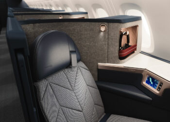 Aperçu de la classe affaires mise à jour sur l'Airbus A380 de British Airways. © British Airways